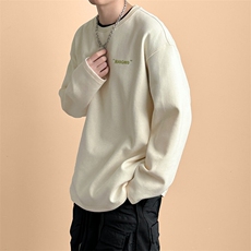 现货-2025春季新款圆领宽松卫衣男潮牌重磅长袖A351-AT2513-P50，男装卫衣，电商A351