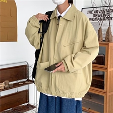 2023秋季新款韩版潮牌百搭上衣外套工装翻领宽松夹克男W3831-P58，男装夹克，星座512-2
