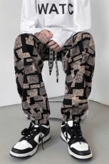 冰丝九分裤男中性风抖音港风8分裤休闲裤有套装K8732P40控68，男装休闲套装，星座226-1