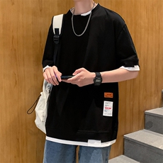 ins印花男五分袖圆领宽松潮城市风貌时尚潮牌T恤流行夏T607-P32，男装T恤，星座512-2