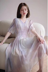 雪纺连衣裙,女装连衣裙,迪蔓君翔