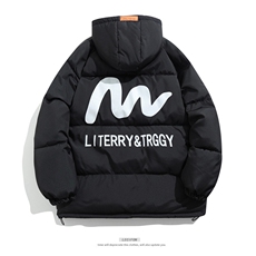 新款棉衣男女棉服连帽冬装棉袄面包服加厚外套3356-P65控98，男装棉衣，星座207