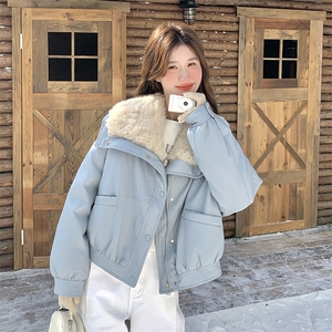 冬季   拼接大毛领皮90羽绒服 2C300-9945-P305-K475图片