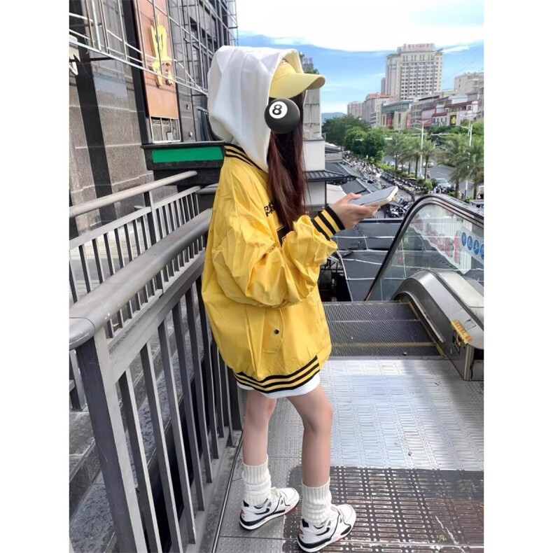 美式宽松刺绣棒球服外套女2025春秋季新款学生百搭上衣飞行夹克潮,男装夹克,星座1210-1