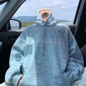 秋季扎染重磅420克连帽卫衣男B219A-ZL2502-P65加绒P70控98