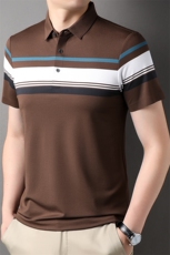 男士短袖t恤polo衫夏装上衣服男装商务翻领夏天半袖体桖2023新款，男装T恤，电商B212（原钱塘6029）
