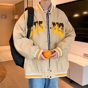 秋款棒球服夹克外套男潮牌潮流字母刺绣情侣学生22112-P70控108图片