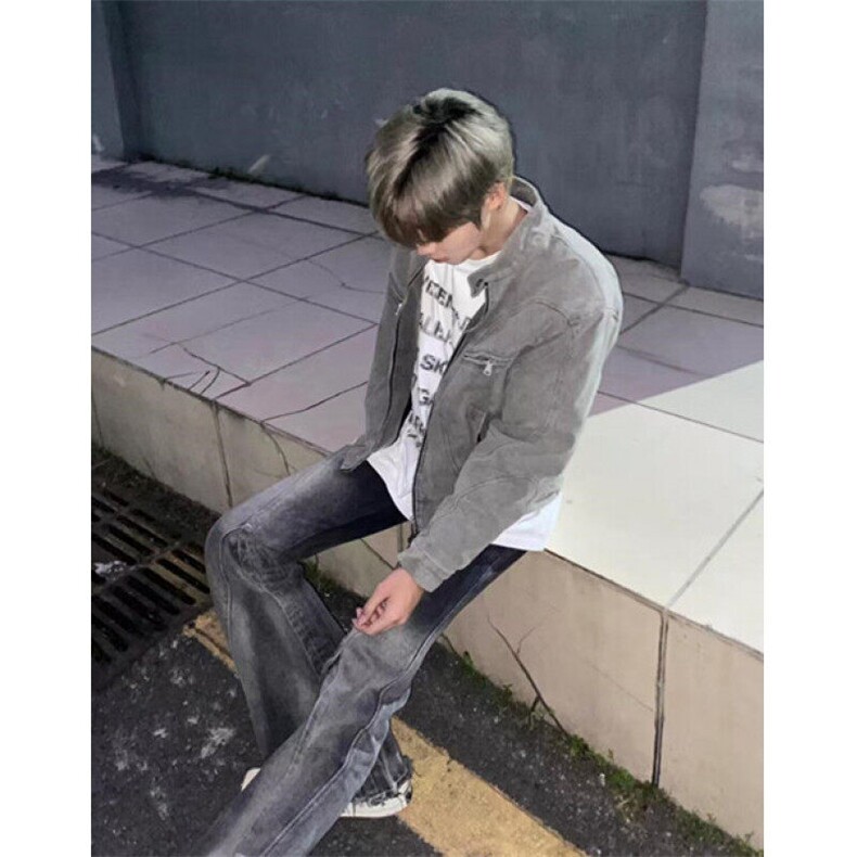 特律外套cleanfit春秋短款美式哈灵顿工装夹克棒球服潮牌JK8806,男装夹克,星座1116A（原606A-3）
