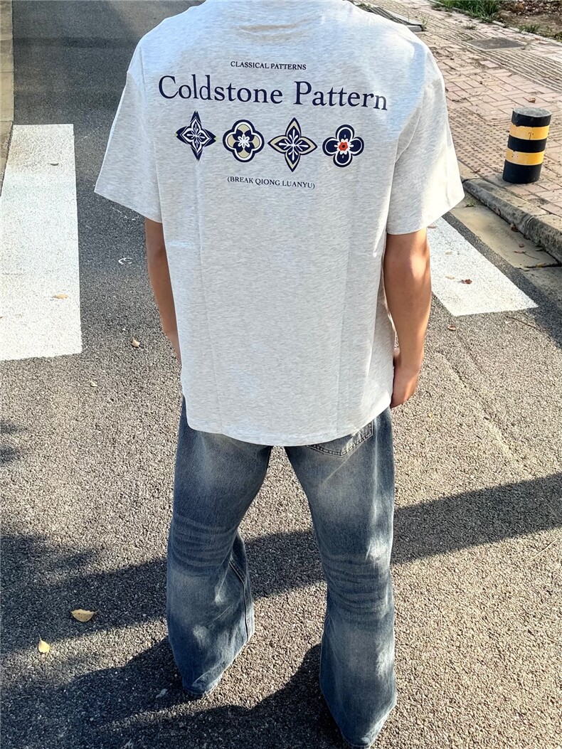 XZ809A/BBBT35/P20/控38重磅印花美式复古圆领T恤,男装T恤,星座809A(原222-1)