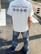 XZ809A/BBBT35/P20/控38重磅印花美式复古圆领T恤，男装T恤，星座809A(原222-1)