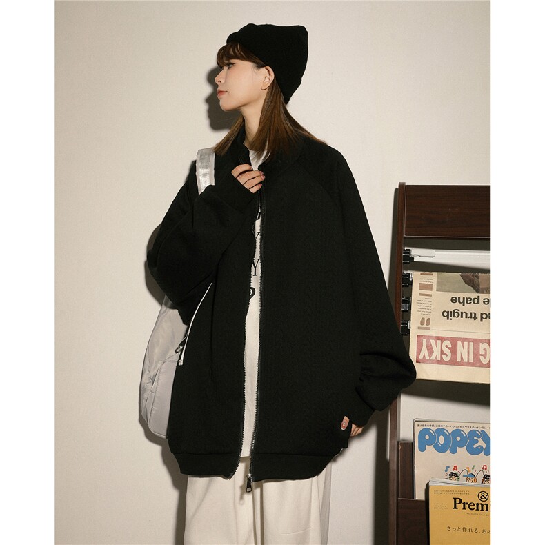 2026中性风菱形麻花辫花纹面料大码M-5XL休闲夹克女JK77086P65，男装夹克，星座227-7