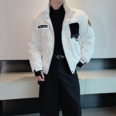 冬季新款高级工装骑兵服拉链立领棉服男潮保暖棉衣潮流M218-P128，男装棉衣，电商B267