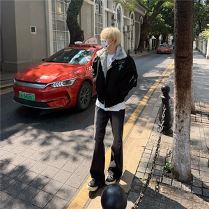 现货 美式cleanfit十字架座山雕男女高级感夹棉衣开衫MY7862/P105图片