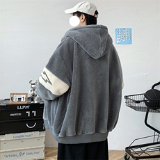 冬款加绒加厚棉衣绒里羊羔绒宽松休闲连帽外套男920-P110控价158，男装棉衣，电商A441-1