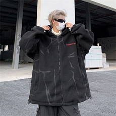 中性羊羔毛外套夹克宽松青年情侣棉衣M0807-P83，男装夹克，星座308B-2