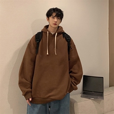 纯棉连帽卫衣男大码运动帽衫宽松薄WY2099-P35，男装卫衣，电商A040