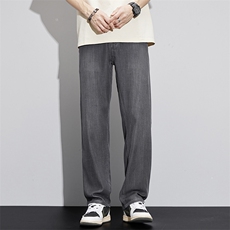 莱赛尔天丝牛仔裤男士薄款透气宽松直筒休闲长裤子夏季潮流百搭男，男装牛仔裤，电商B212（原钱塘6029）