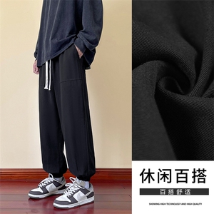 简约舒适百搭2023秋冬新款免烫休闲风束脚运动裤 K629特批35图片