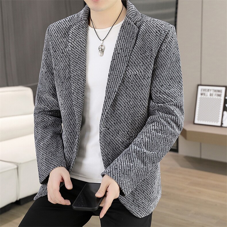 X615-P85 2025秋装男士时尚正装西服小西装青年图片