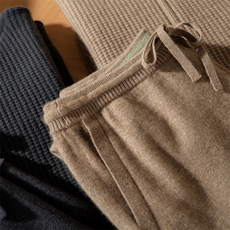 2025秋冬百搭时尚简约套装开衫和裤子，男装羊绒套衫，澳坤羊绒