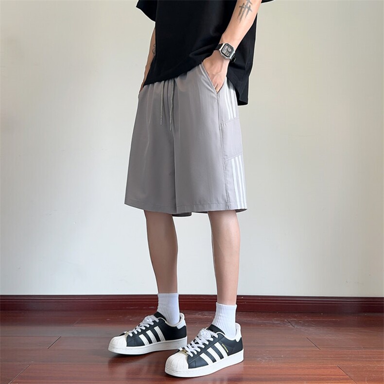 ！2025夏季新款男士冰丝短裤垂感运动五分裤DK340特P25控49,男装休闲裤,电商B220