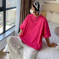 重磅T恤潮流圆领男港风2026夏季新款短袖时尚B299-X5321-P40限59，男装T恤，电商A061-1