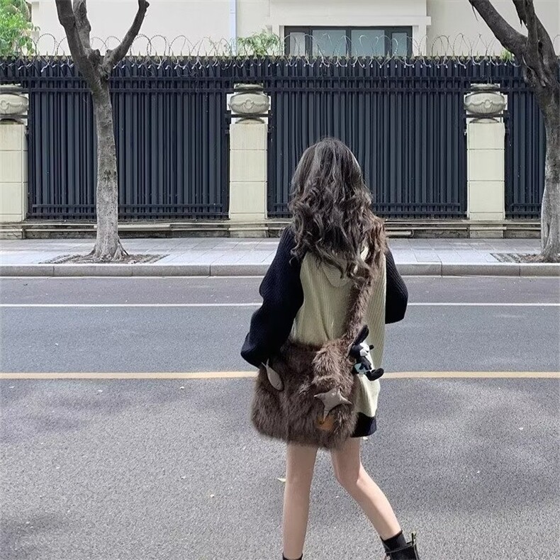 拼色毛衣秋冬季美式复古百搭宽松半开拉链针织衫卫衣外套SWJ778,男装针织衫/毛衣,星座516A