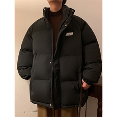 冬季连帽男士棉服潮流休闲加厚贴标棉衣青年棉袄子A266-P04-P65，男装棉衣，电商A266