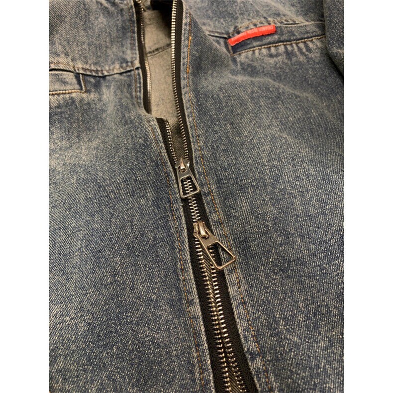 【有货】JK13CC-特P78条纹牛仔外套男水洗美式立领夹克,男装夹克,星座1007（原301D）