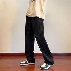 休闲裤潮潮流时尚潮牌长裤夏季纯色男宽松型青春流行，男装休闲裤，星座716-4
