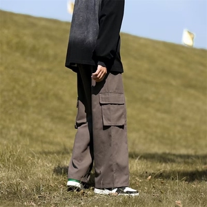 时尚潮牌宽松新款休闲裤男工装裤潮流夏季流行九分裤 K6746-P48图片