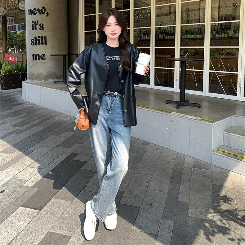新款，小香风皮衣081-P135-K198货号：8708,女装皮衣,浙宝276（原081）