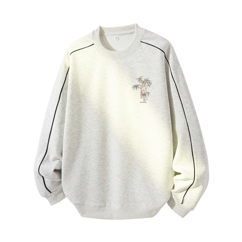 得物供货、复合重磅420克现货圆领卫衣宽松HD019-1-YLT25335-P35，男装卫衣，电商019-1