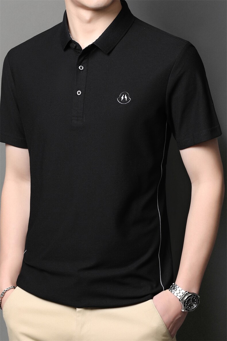 POLO衫男士短袖t恤翻领2023夏季新款潮牌休闲商务男装上衣,男装T恤,电商B212（原钱塘6029）