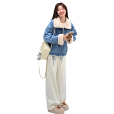 数据好主推蓝色加厚兔毛内胆工装派克服2C2369008P215K318，女装派克服，2C236