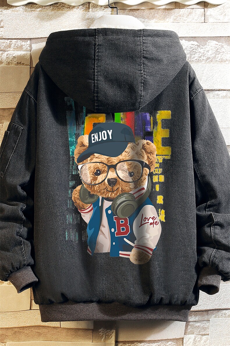 NM53211-P140牛仔外套男大码加厚加绒衣男羊羔毛服男砖墙,男装棉衣,电商A040A
