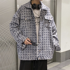 2025秋装小香风夹克男外套加肥加大码胖子中性穿搭胖人，男装夹克，星座909-2（原星座717-2）