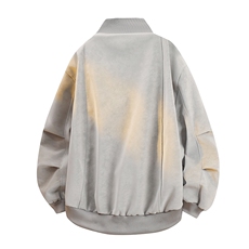 重磅800克加绒皮衣扎染棉服美式复古夹克冬短款外套JRJK3095P70，男装夹克，电商A128
