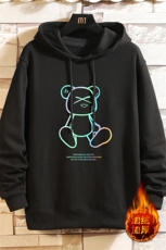 WY2139-P40加绒P45纯连帽卫衣男大码运动帽衫宽松薄外套，男装卫衣，电商A040A