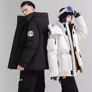 标羽绒服男女同款工装运动登山服中长款冬季冲锋衣外套韩版P220图片