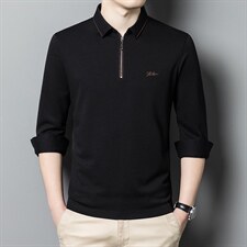 BB57217钱塘2020-2秋季新款中年男士薄款宽松休闲长袖T恤P142，男装T恤，钱塘207-2