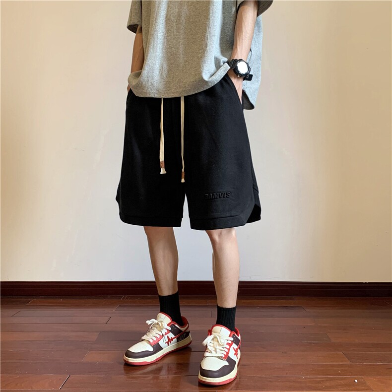 2026春夏新款美式字母钢印开衩短裤XZ604-DK400-P45控58,男装牛仔裤,星座604