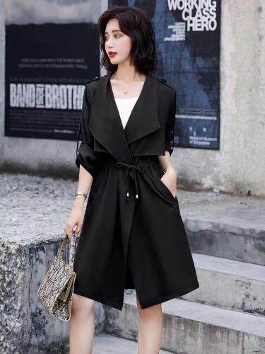 秋款风衣外套，女装风衣，吉之红