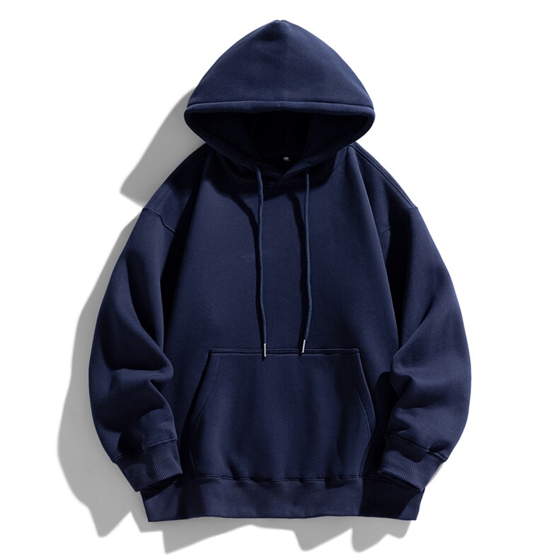 抖音得物高品质二开支持退换25秋冬全棉宽松连帽纯色卫衣HM09，男装卫衣，电商A486