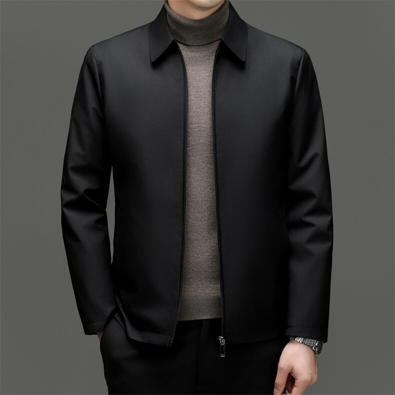 BN23603钱塘2020-2商务简约冬季厚款中年男士85鹅绒羽绒服P215,男装羽绒服,钱塘207-2