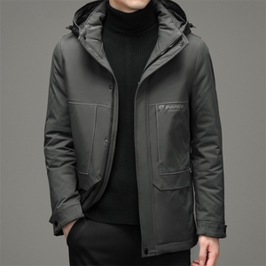 冬季新款中青年可脱卸帽休闲羽绒服冬季保暖男上衣ZSab21007-P285图片