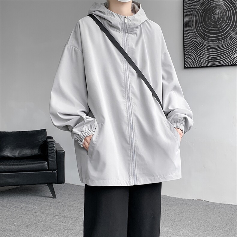 连帽夹克男大码胖子棒球服上衣外套JK65064-P45,男装夹克,电商A040