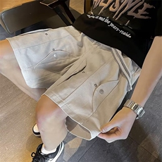短裤男士夏季薄款速干休闲裤运动五分沙滩大裤衩子男生裤子，男装牛仔裤，星座601-2