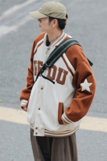 冬款港风加棉加厚保暖棉衣外套毛巾绣棒球服男士8133-P120控价158，男装棉衣，电商A441-1