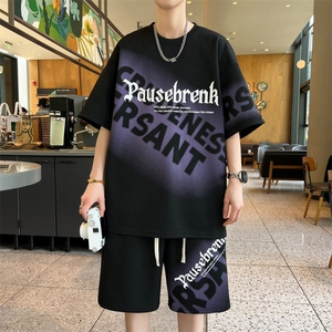 夏季短袖短裤运动套装青少年两件套 6160特P40图片
